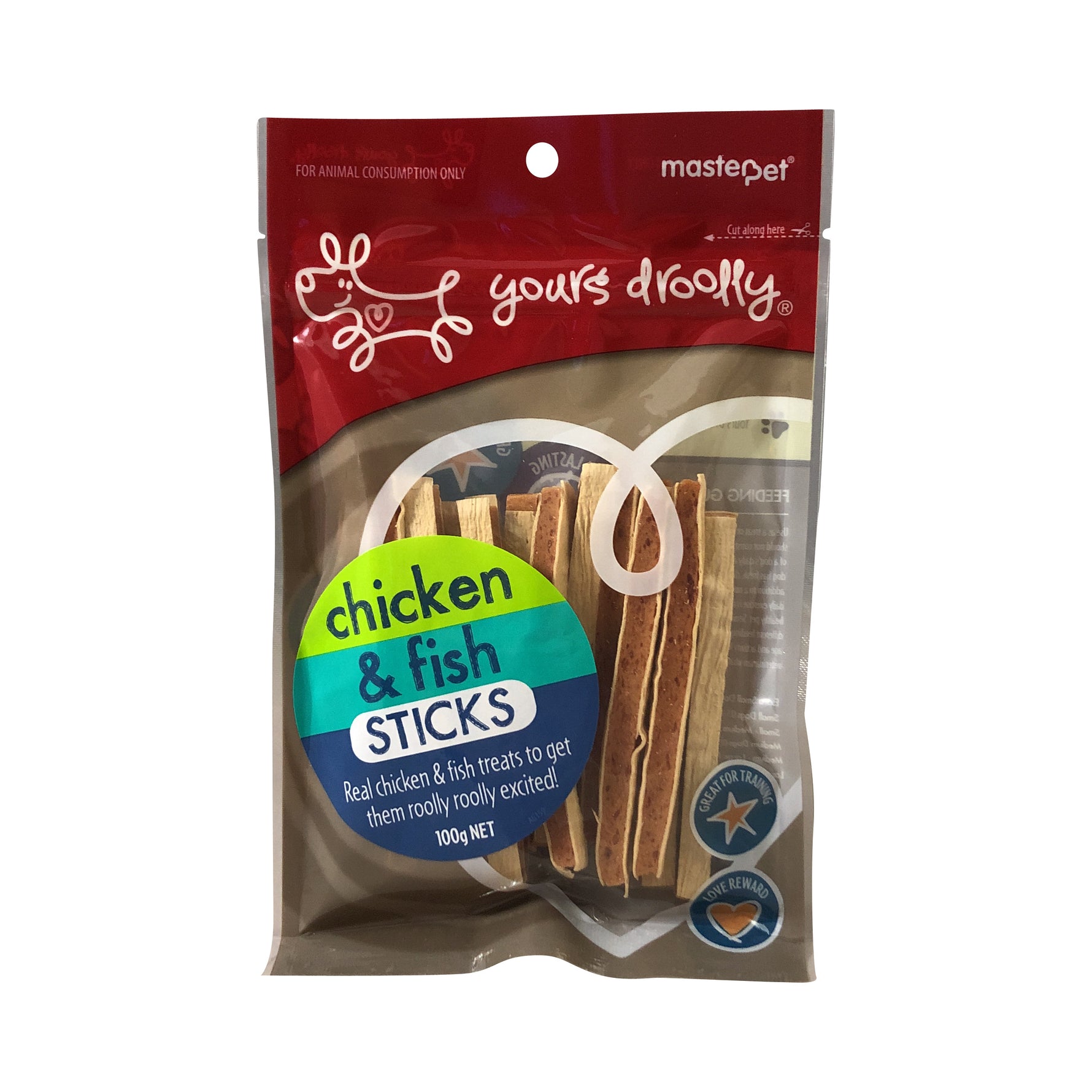 Yours Droolly Chicken & Fish Sticks  100g