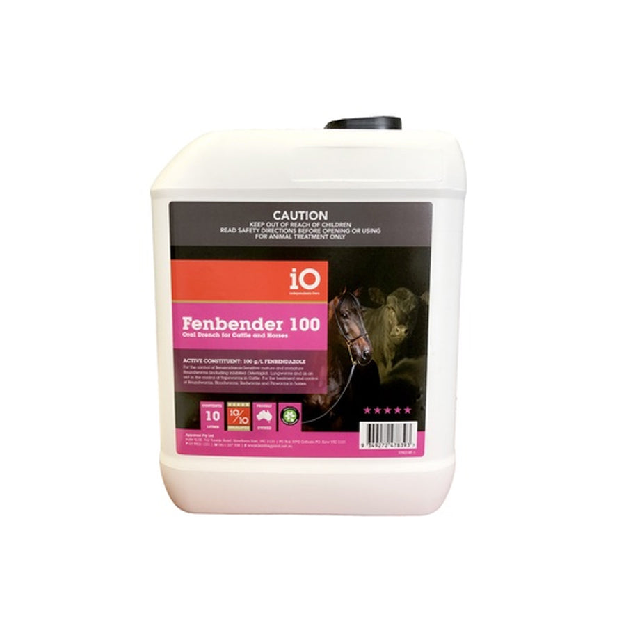 iO Fenbender 100 Worming Drench for Horses &amp; Cattle