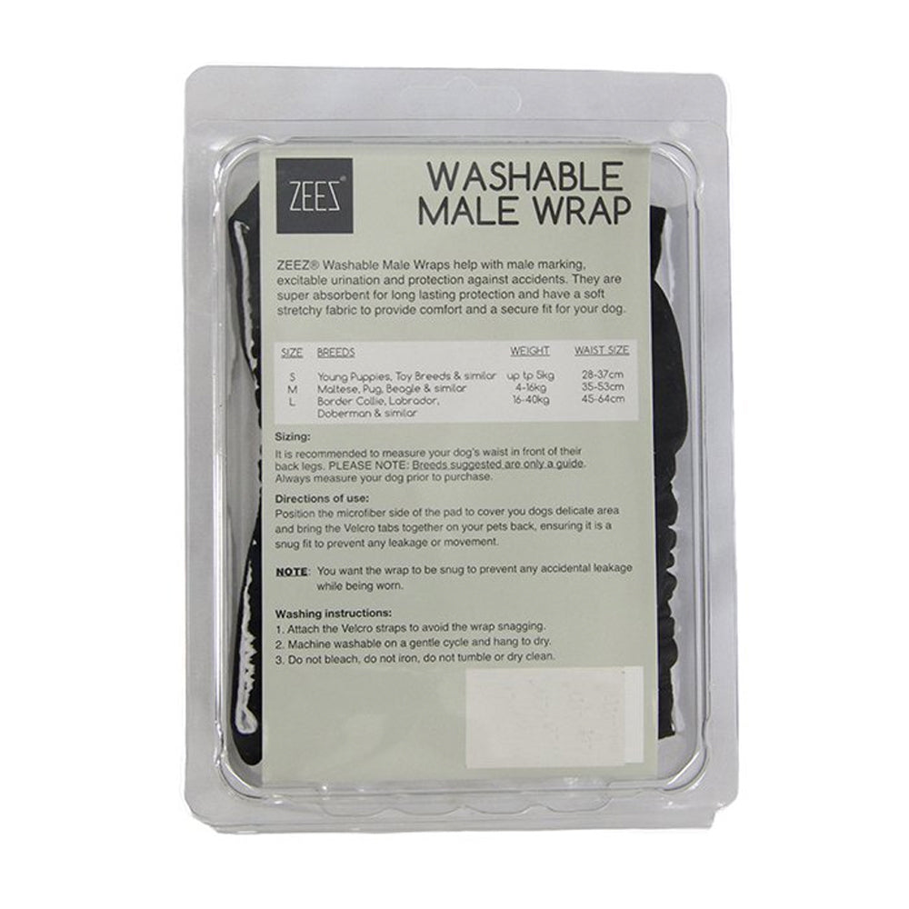 ZEEZ Washable Male Wrap