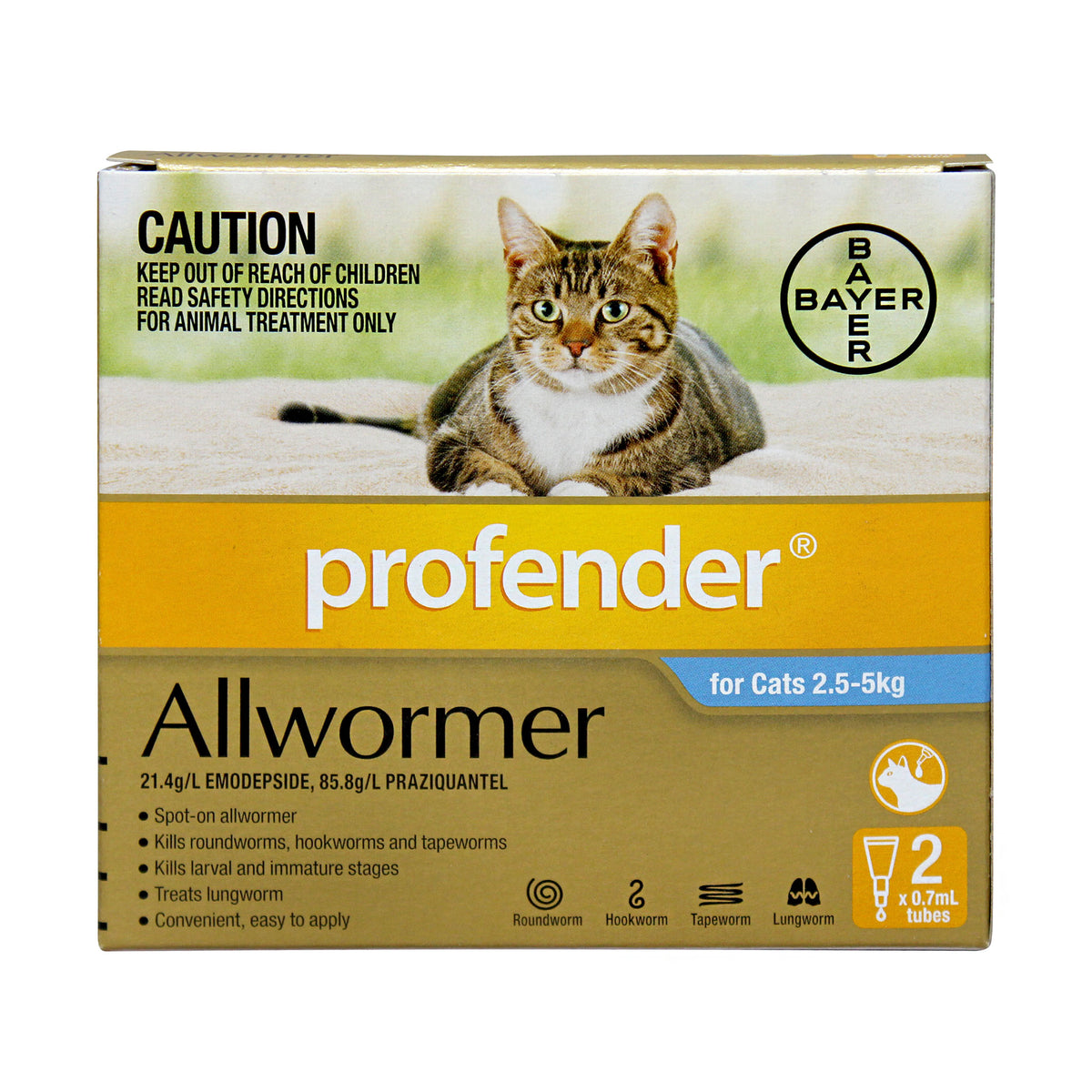 Profender Spot-On Allwormer for Cats 2&#39;s