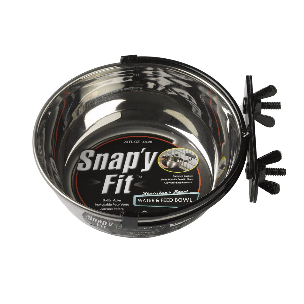 Snap&#39;y Fit Stainless Steel Crate Bowl