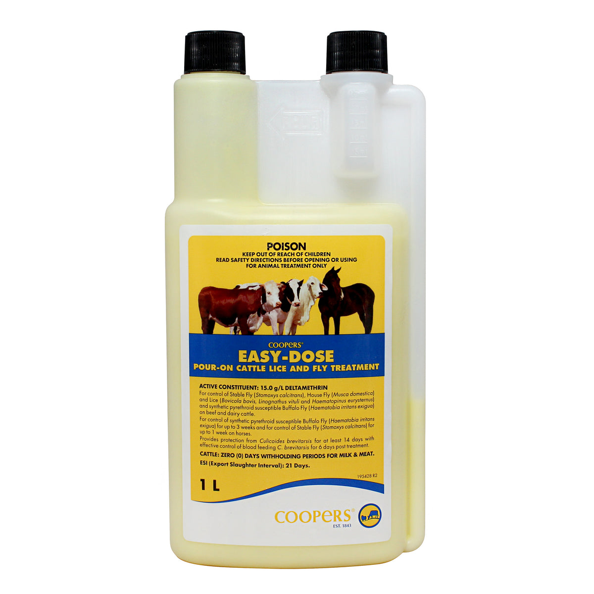 Coopers Easy Dose Cattle Lice &amp; Fly Treatment 1L
