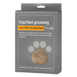FuzzYard Microfibre Dog Drying Towel Brown