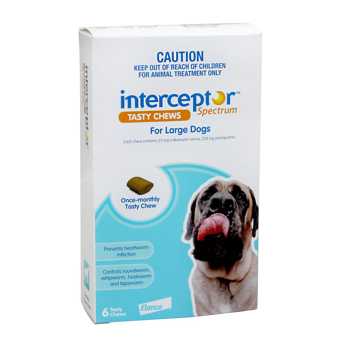 INTERCEPTOR  Spectrum Chews Blue. Large Dogs 22-45kg