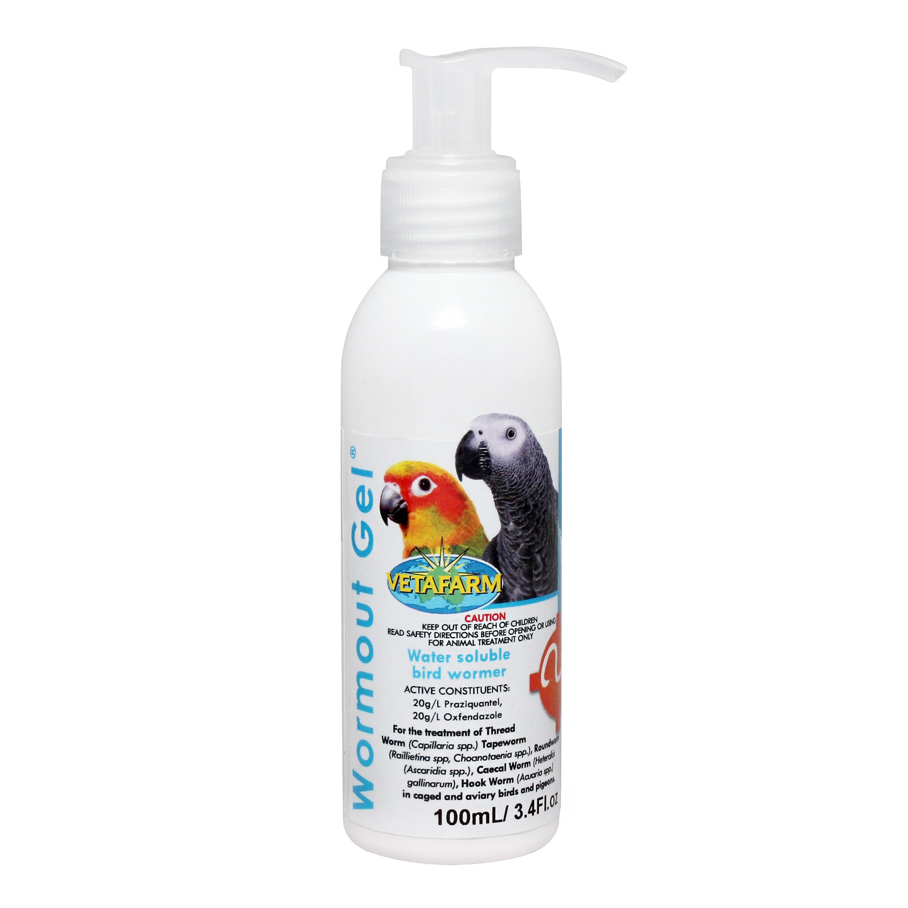 Vetafarm Wormout Water Soluble Wormer for Birds
