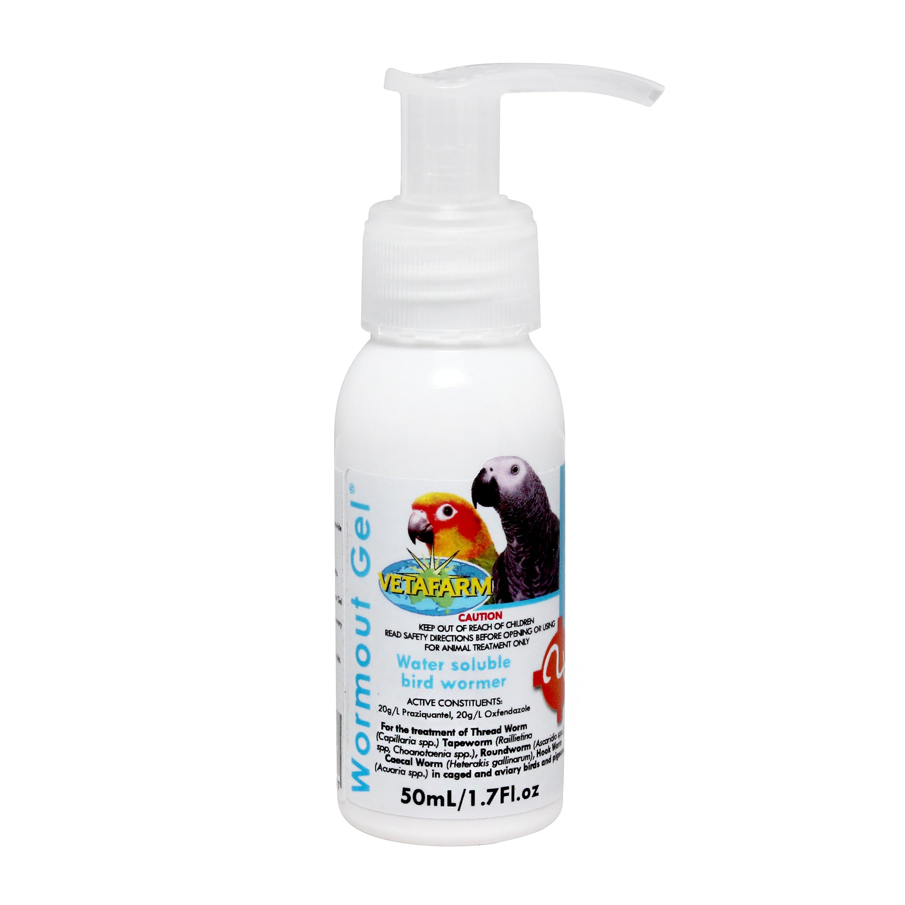 Vetafarm Wormout Water Soluble Wormer for Birds