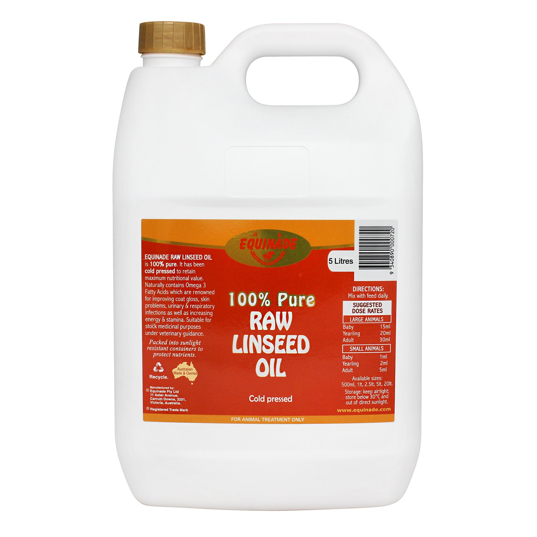 Equinade Pure Raw Linseed Oil
