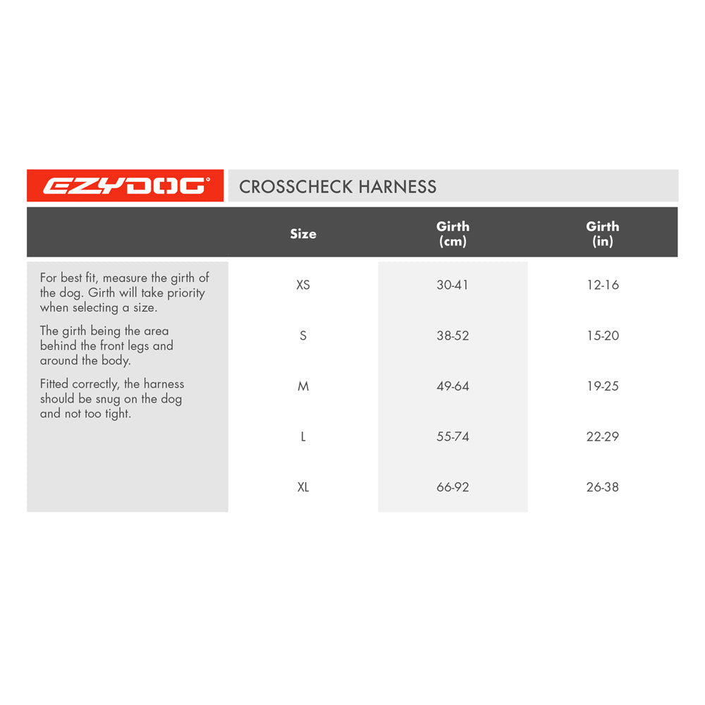 EzyDog Cross Check Harness