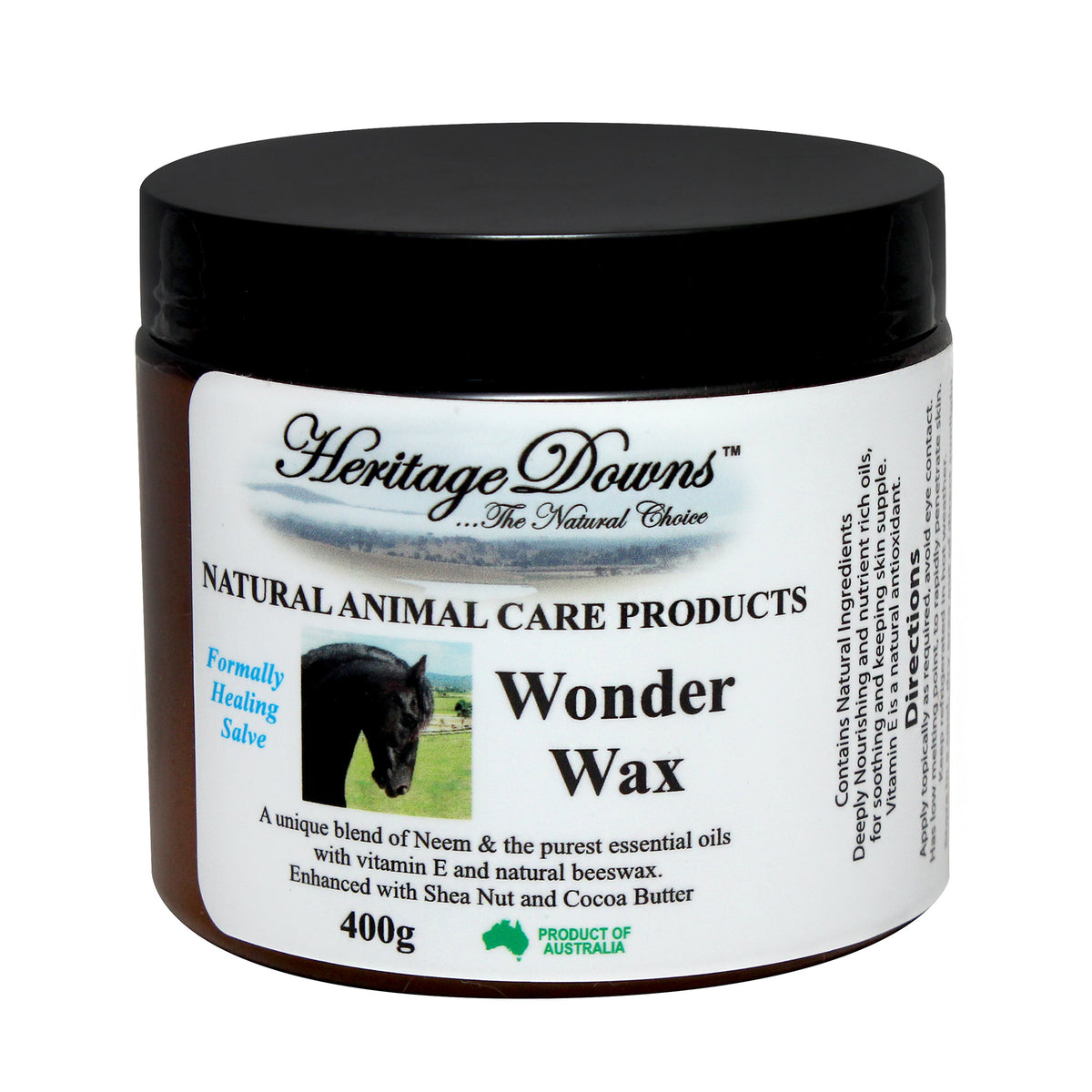 Heritage Downs Wonder Wax with Essential Oils and Vitamin E