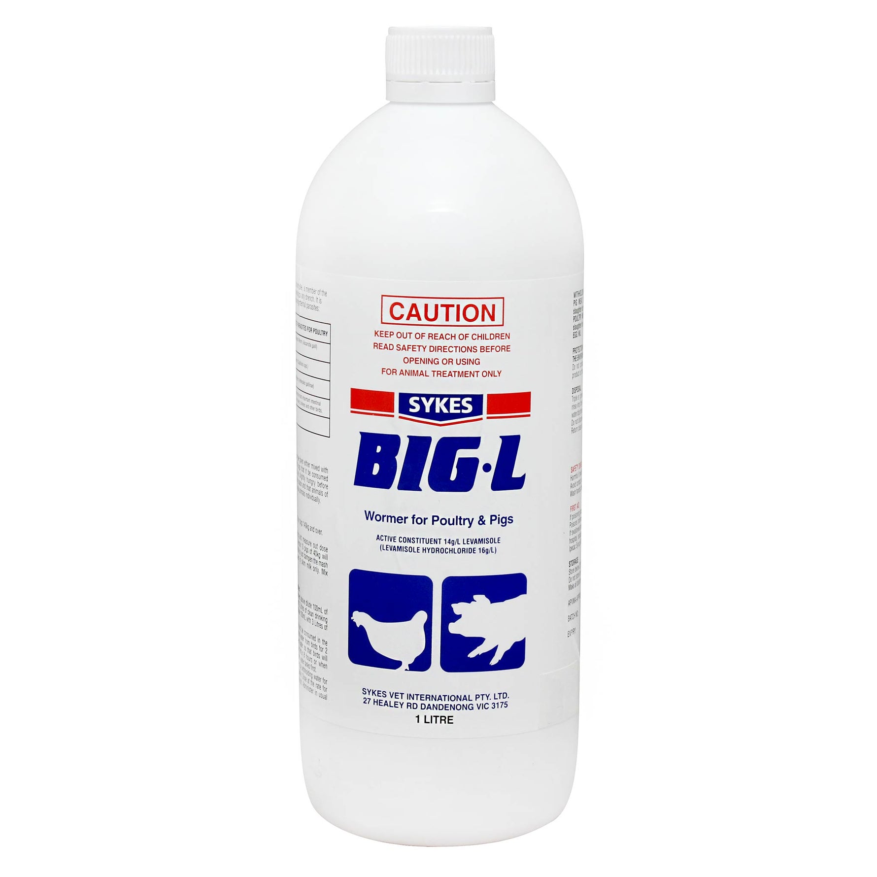 Sykes Big L Wormer for Poultry & Pigs