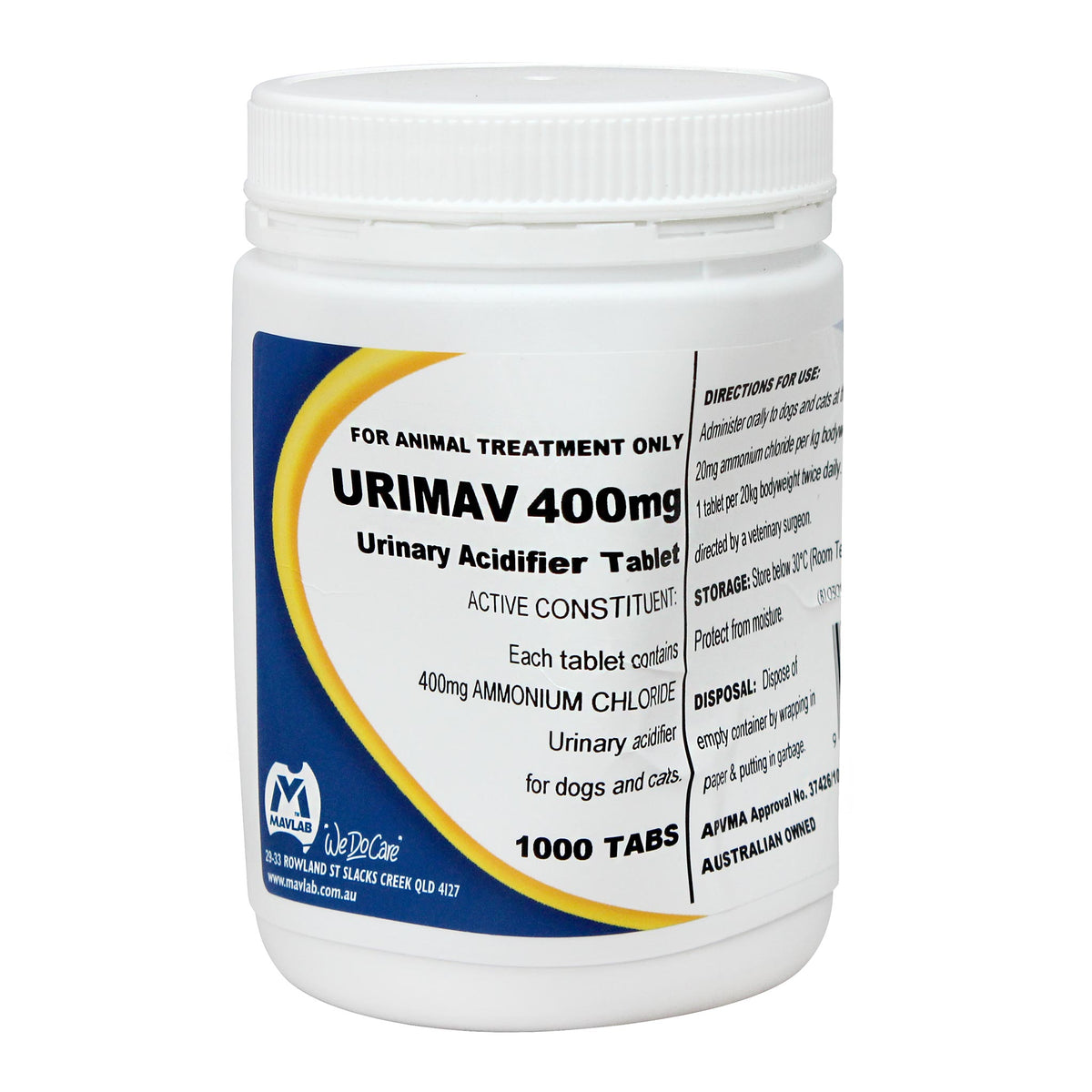 Urimav Urinary Acidifier Tablets
