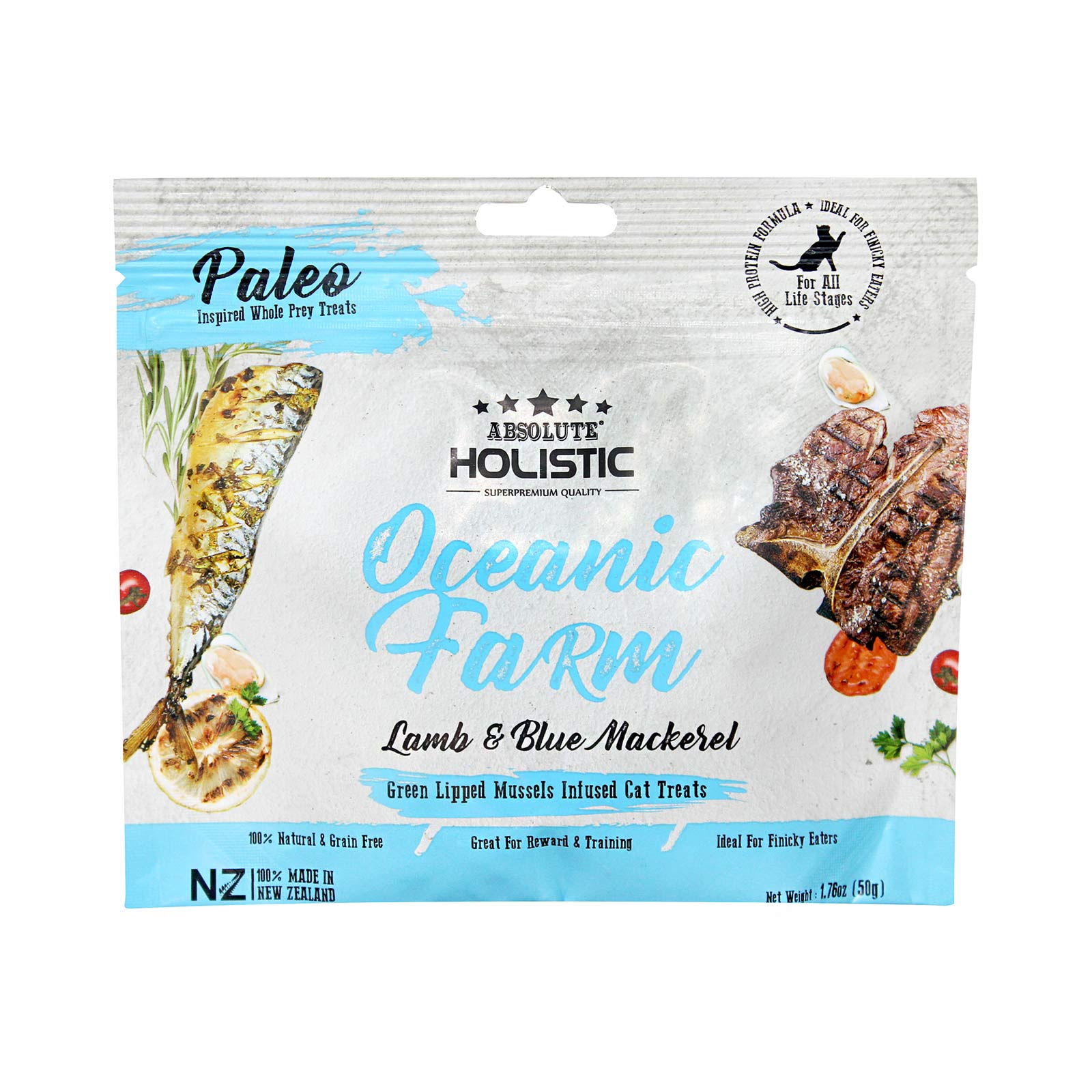 Absolute Holistic Air Dried Cat Treats 50g