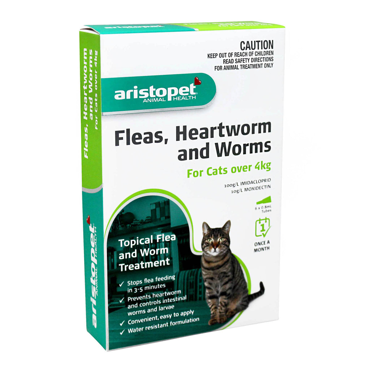 Aristopet Fleas, Heartworm &amp; Worms Spot-on Treatment for Cats over 4kg