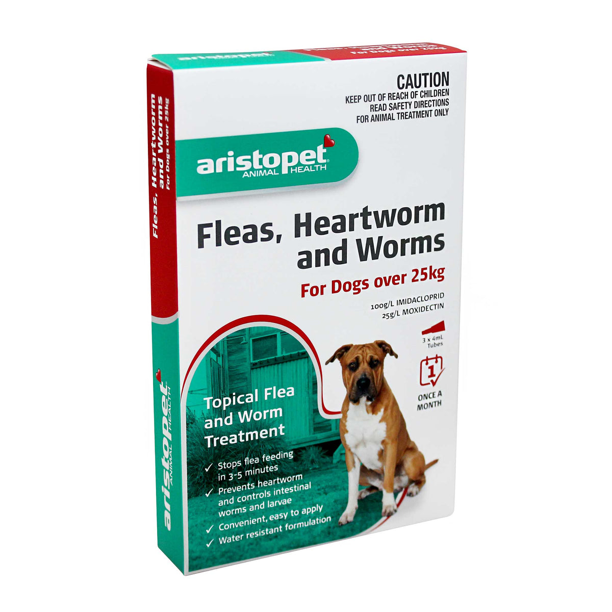 Aristopet Fleas, Heartworm &amp; Worms Spot-on Treatment for Dogs over 25kg