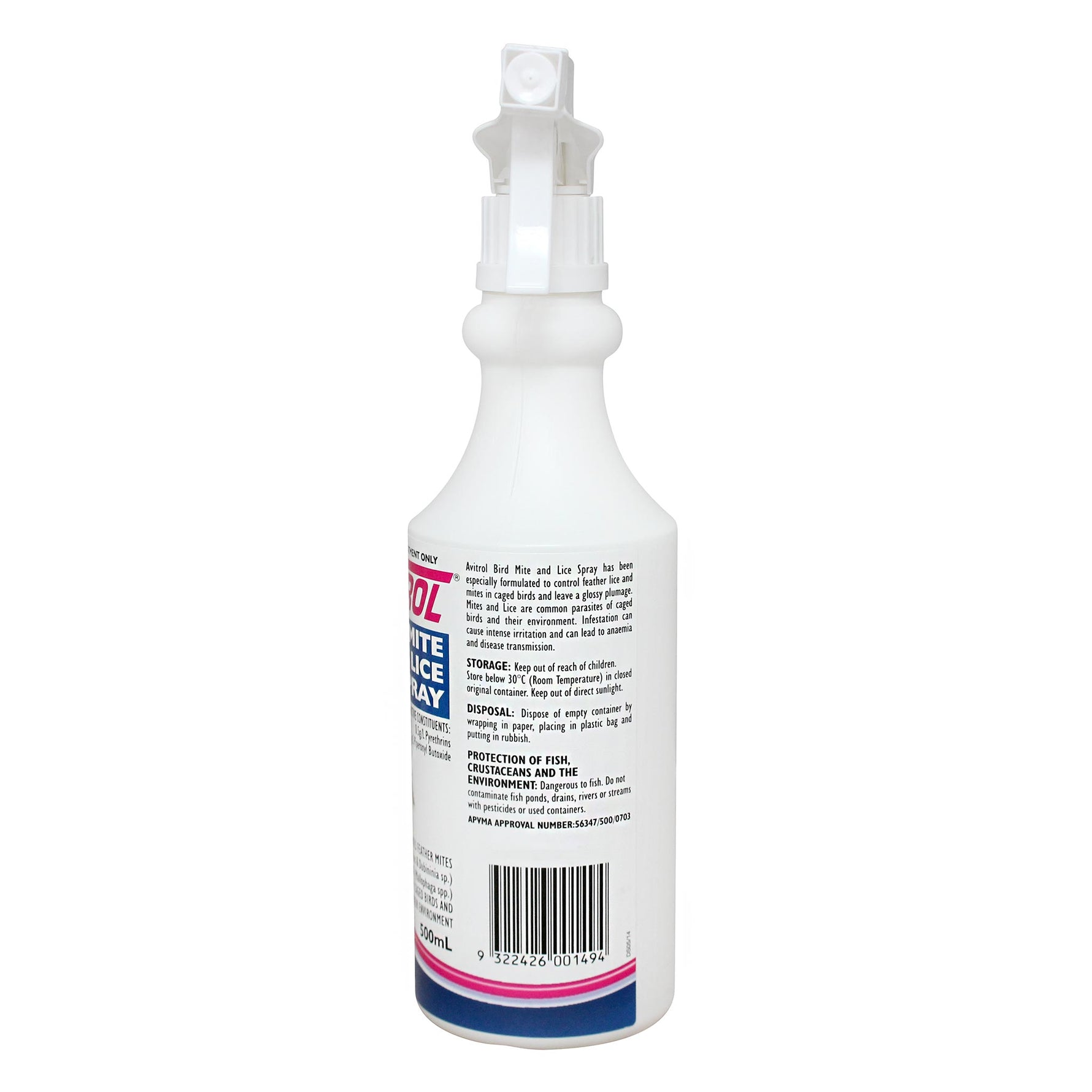 Avitrol Bird Lice and Mite Spray