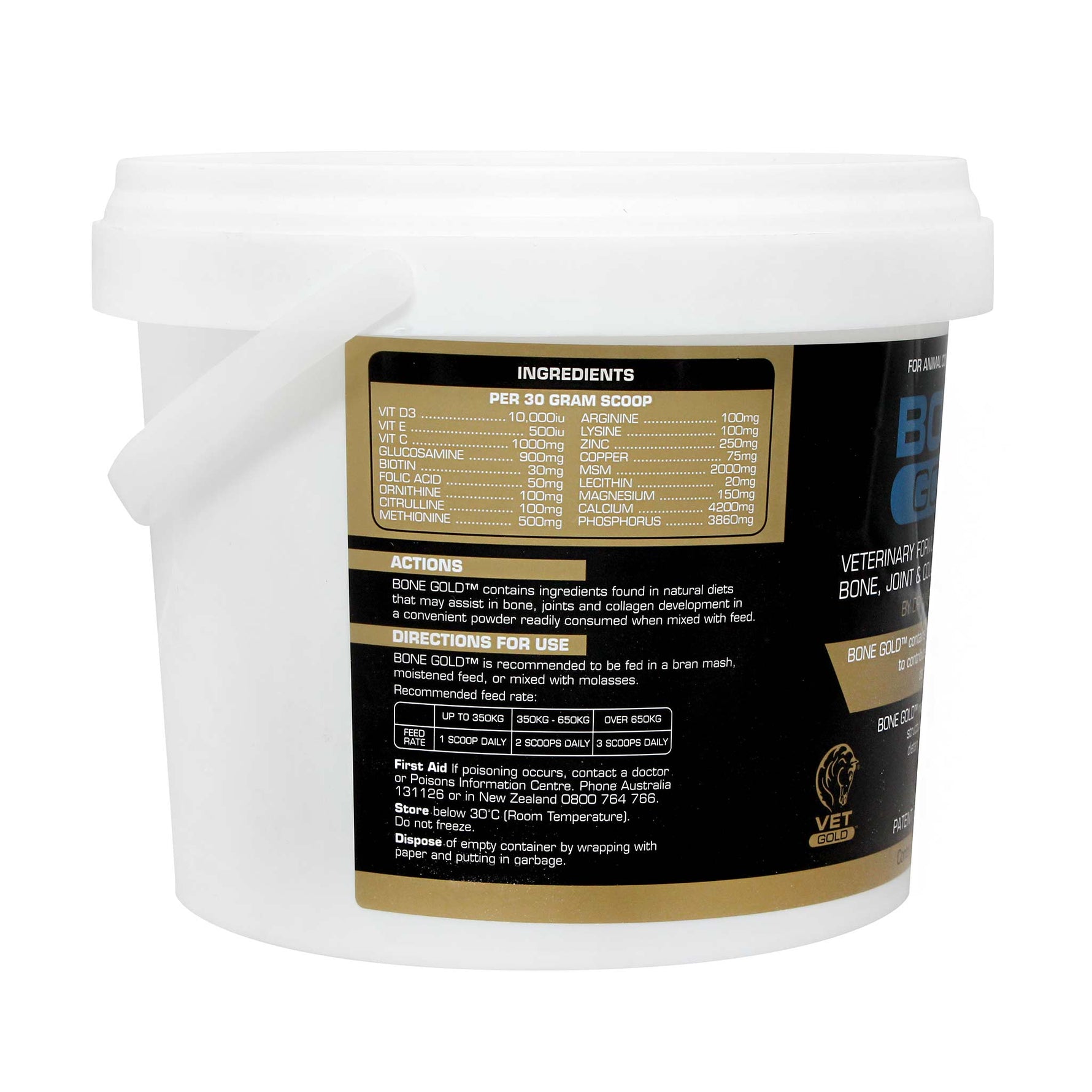 Bone Gold for Horses - Nutritional Bone, Joint & Collagen Supplement