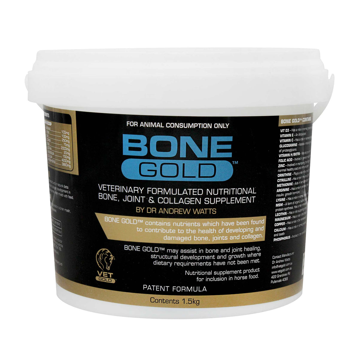 Bone Gold for Horses - Nutritional Bone, Joint &amp; Collagen Supplement