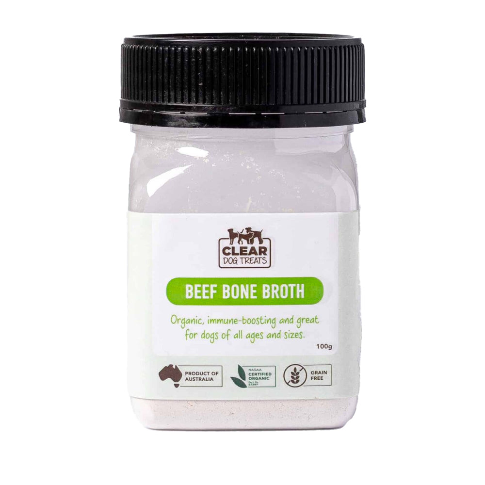 CLEAR Dog Treats Beef Bone Broth for Dogs