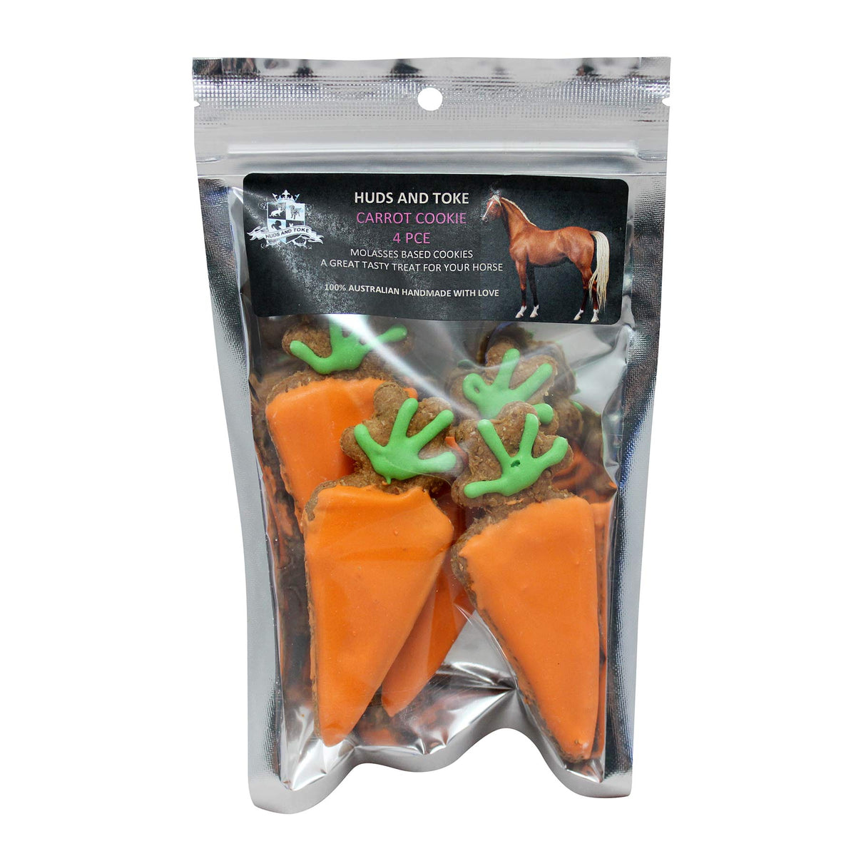 Carrot Cookies Horse Treats - 4 pieces