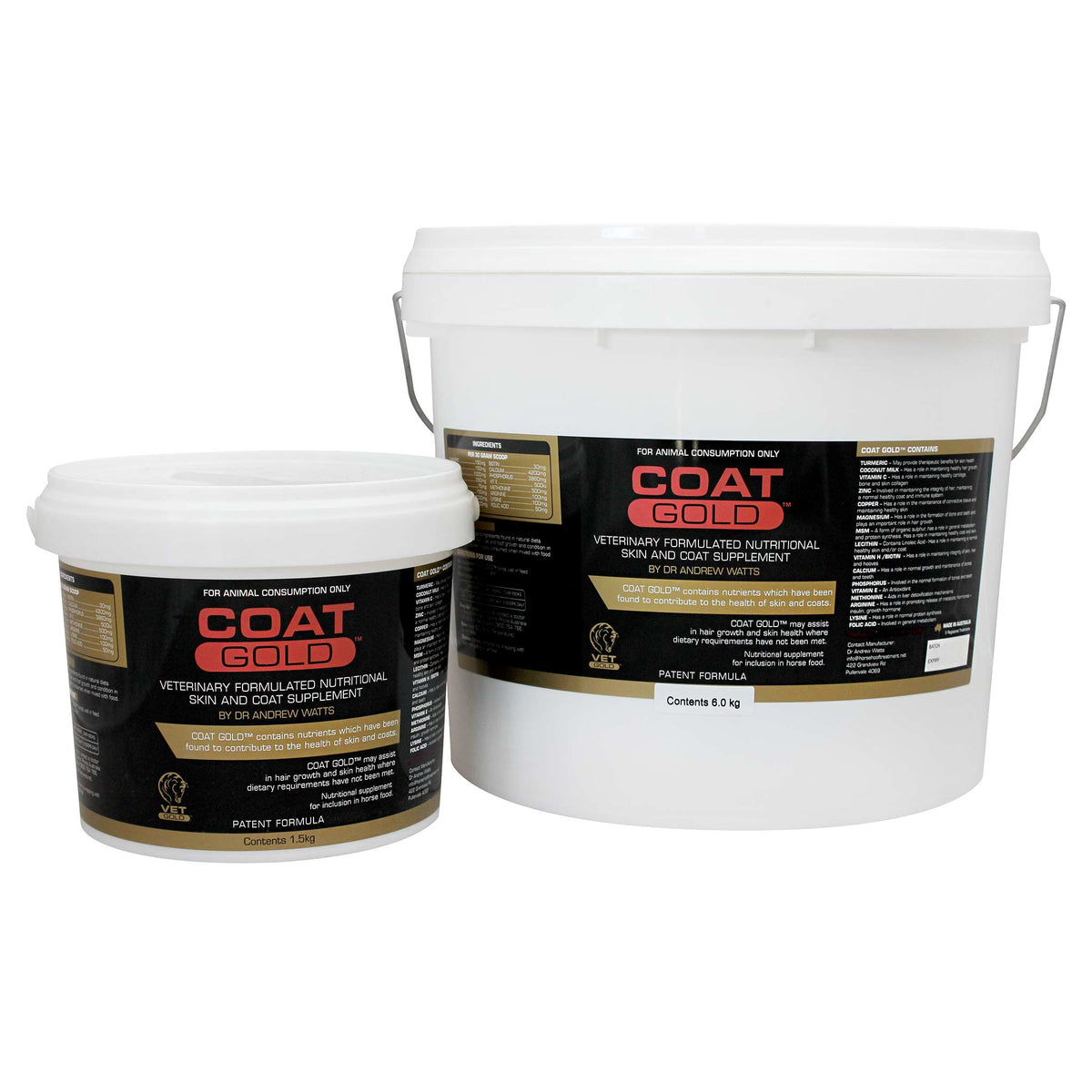 Coat Gold - Nutritional Skin &amp; Coat Supplement for Horses