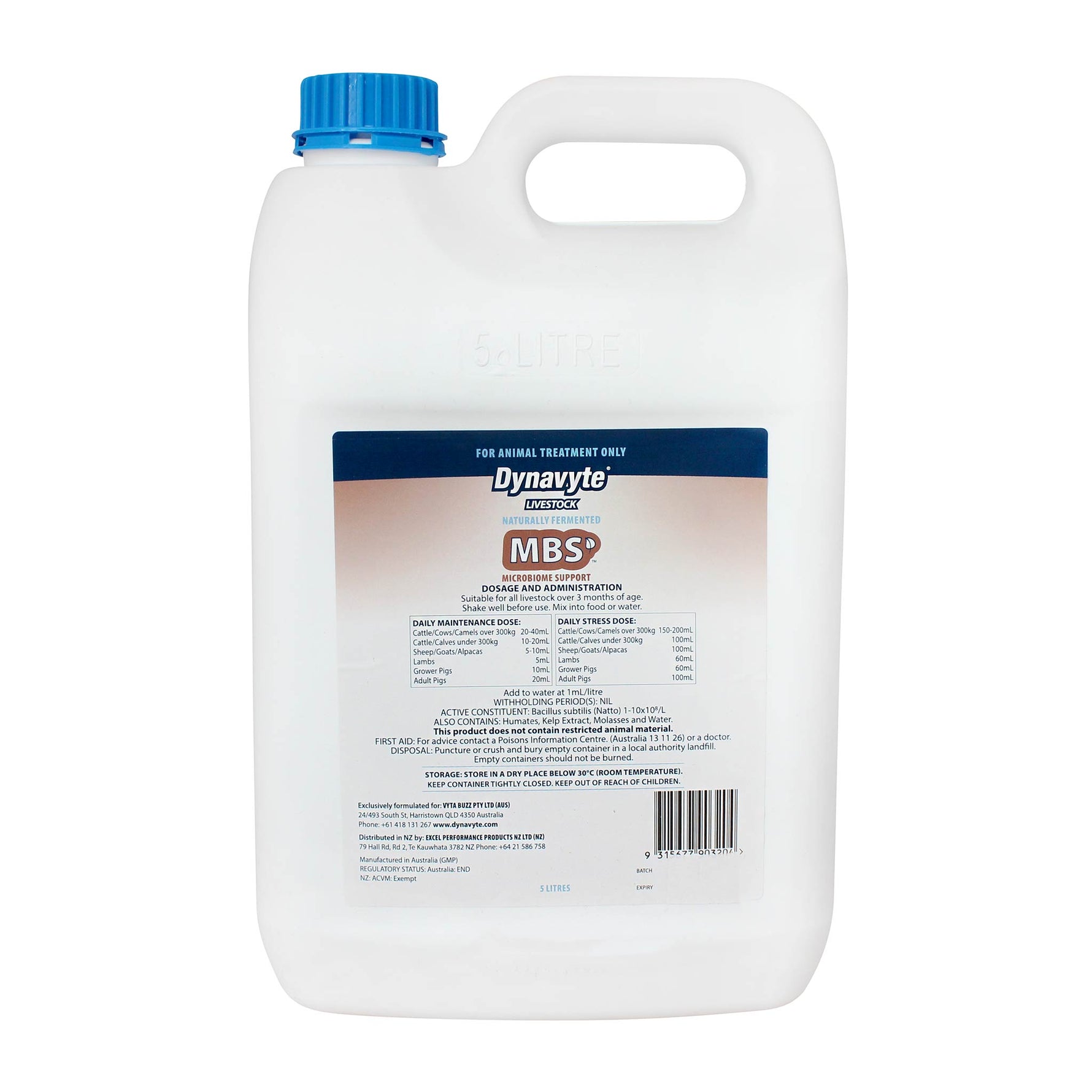 Dynavyte MBS Microbiome Support for Livestock