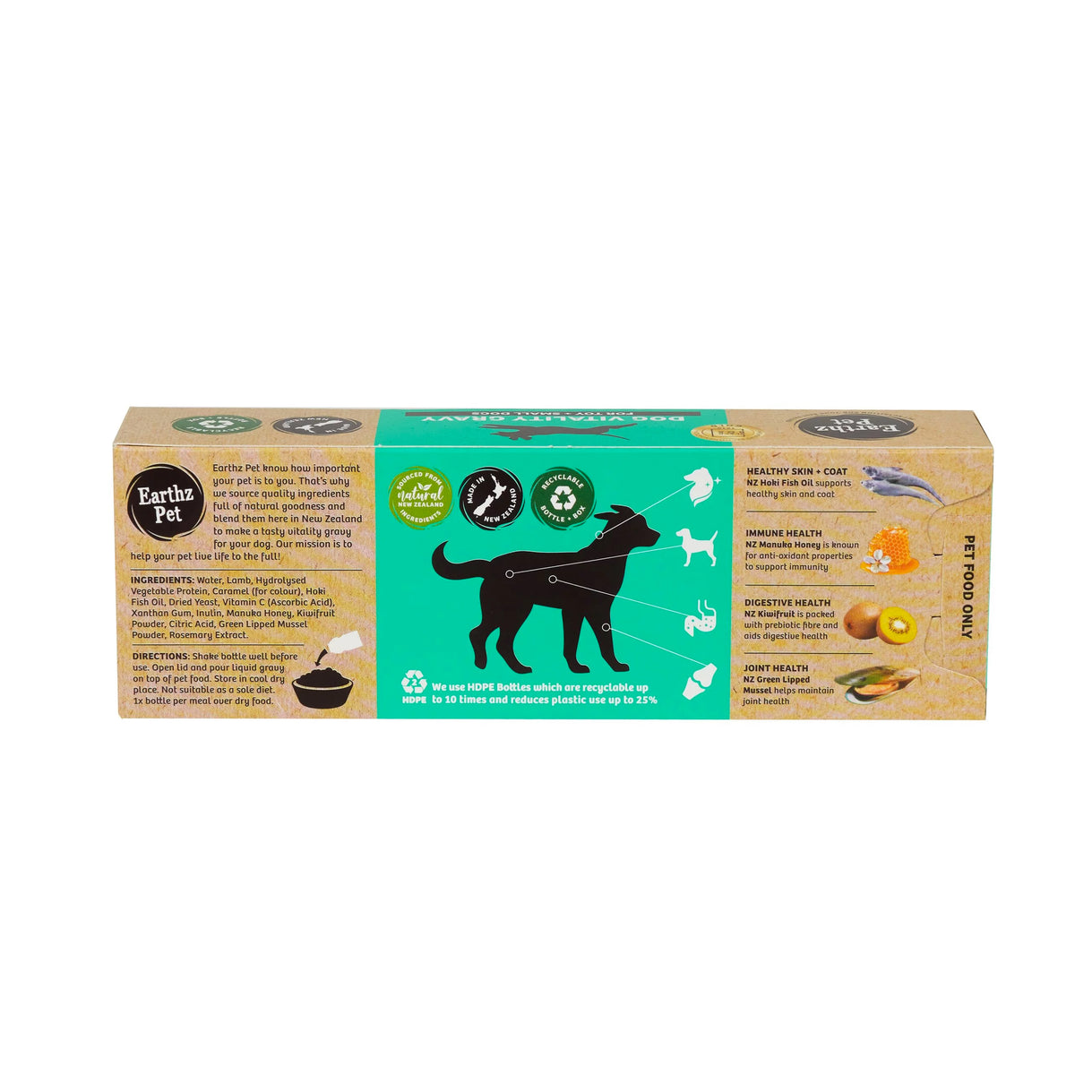 Earthz Pet Lamb Dog Vitality Gravy - Toy/Small Dog (5x35mL Pack)