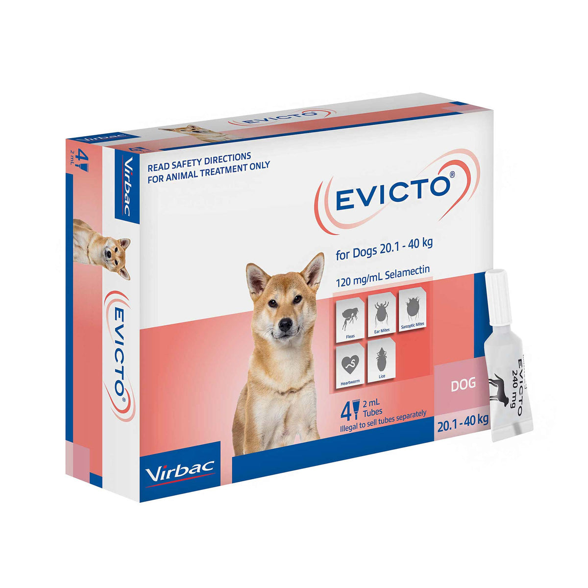 EVICTO Spot-on for Large Dogs 20kg-40kg 4&#39;s