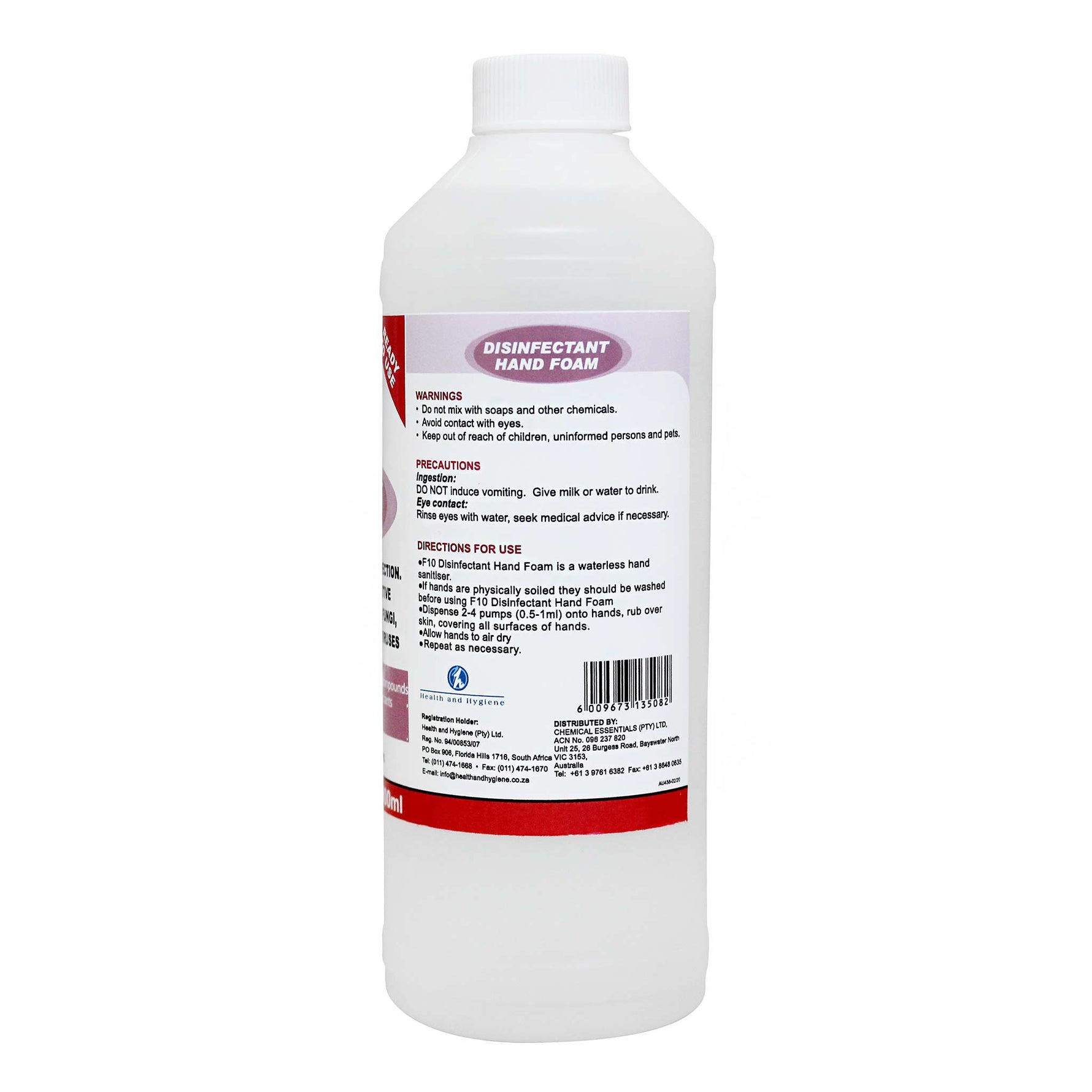 F10 Disinfectant Hand Foam 500mL
