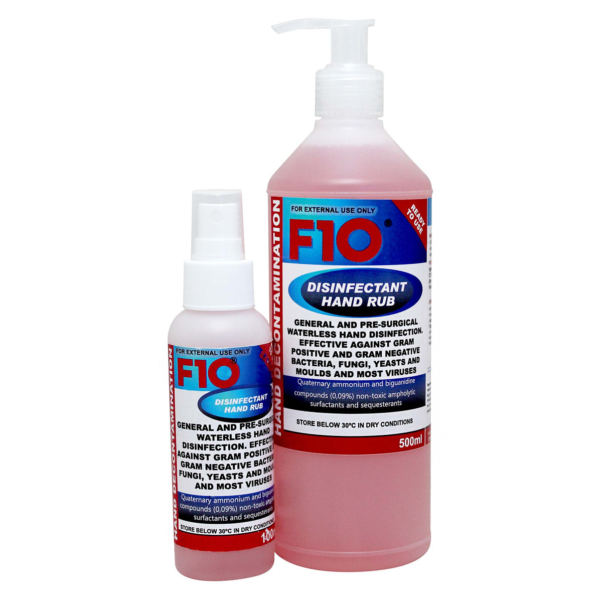 F10 Disinfectant Hand Rub Pump Pack