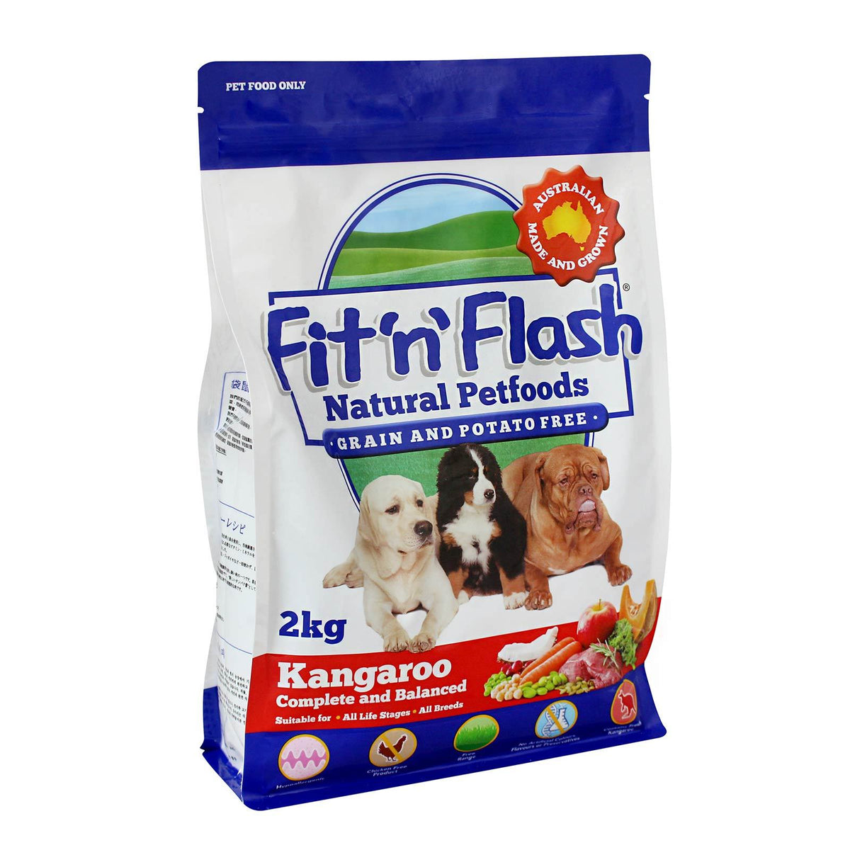 Fit&#39;n&#39;Flash Grain &amp; Potato Free Dry Dog Food - Kangaroo