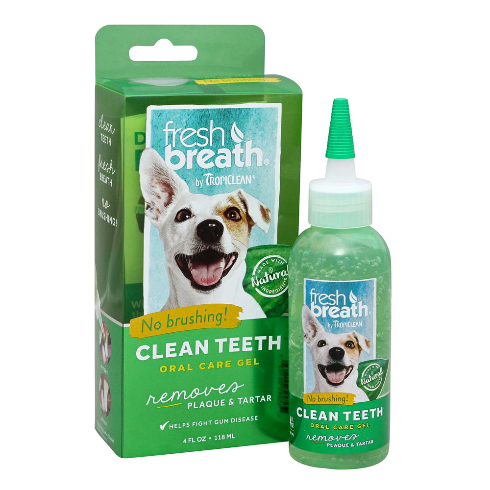 TropiClean Fresh Breath Clean Teeth Gel for Dogs