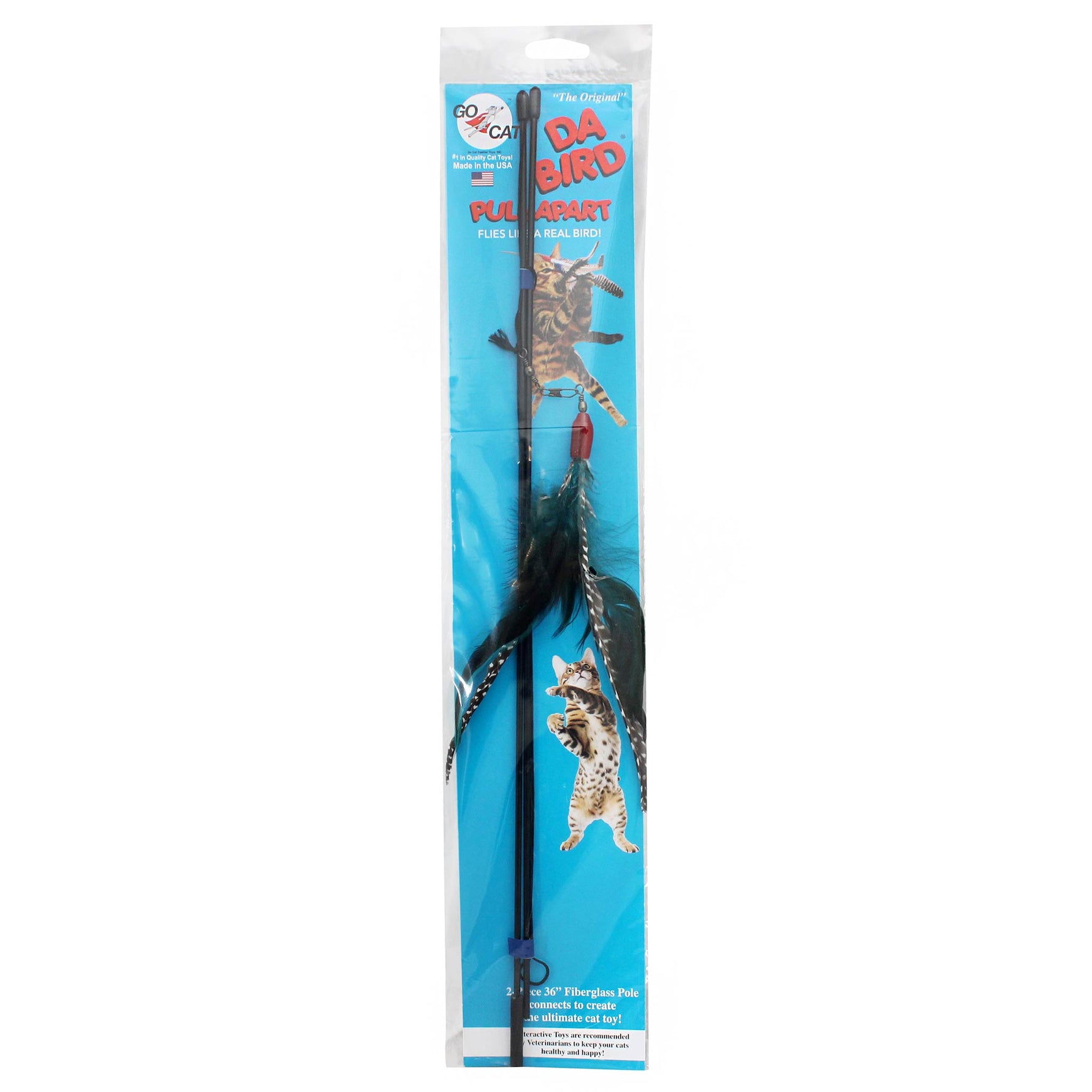 Go Cat Da Bird With Pull Apart Rod