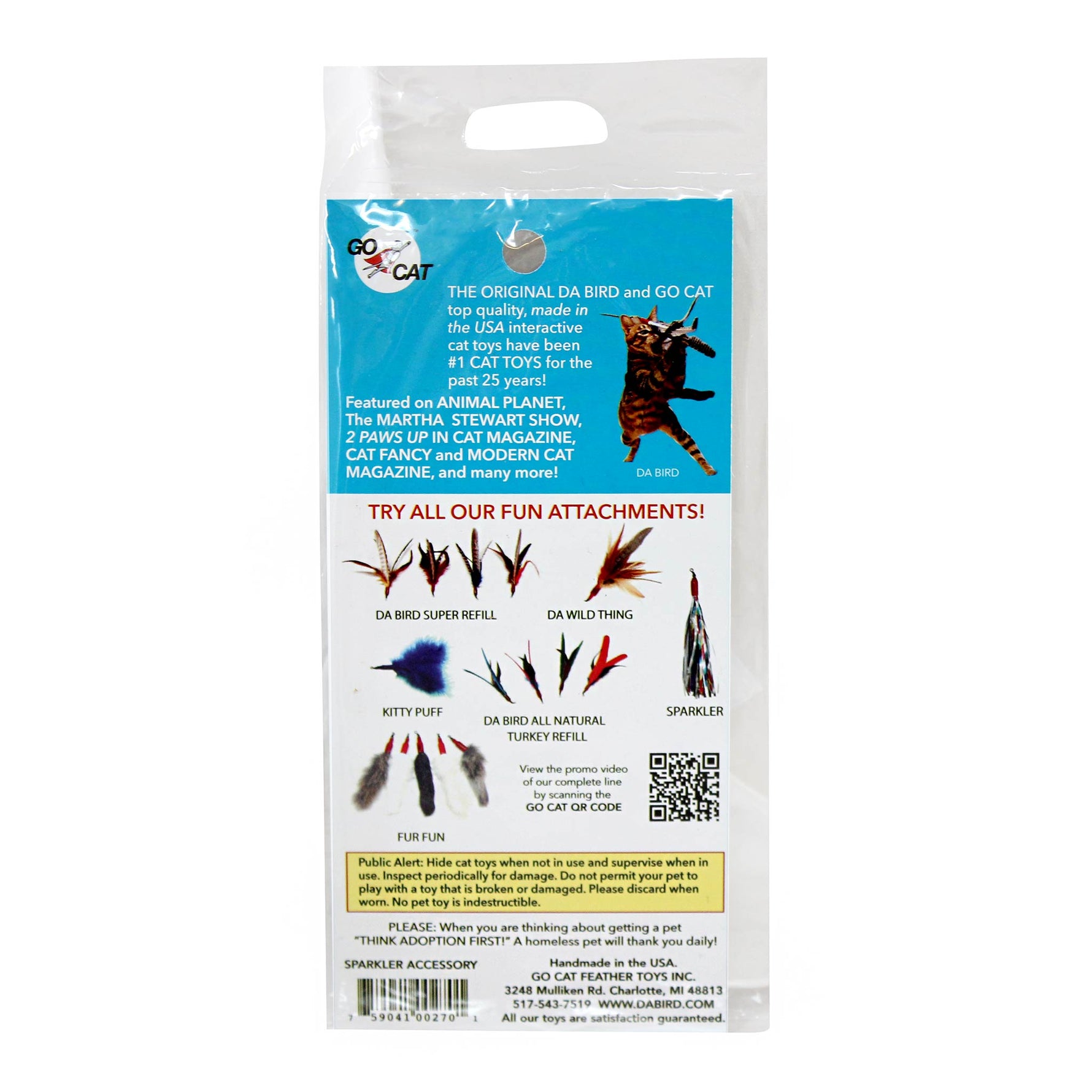 Go Cat Da Bird Sparkler Attachment
