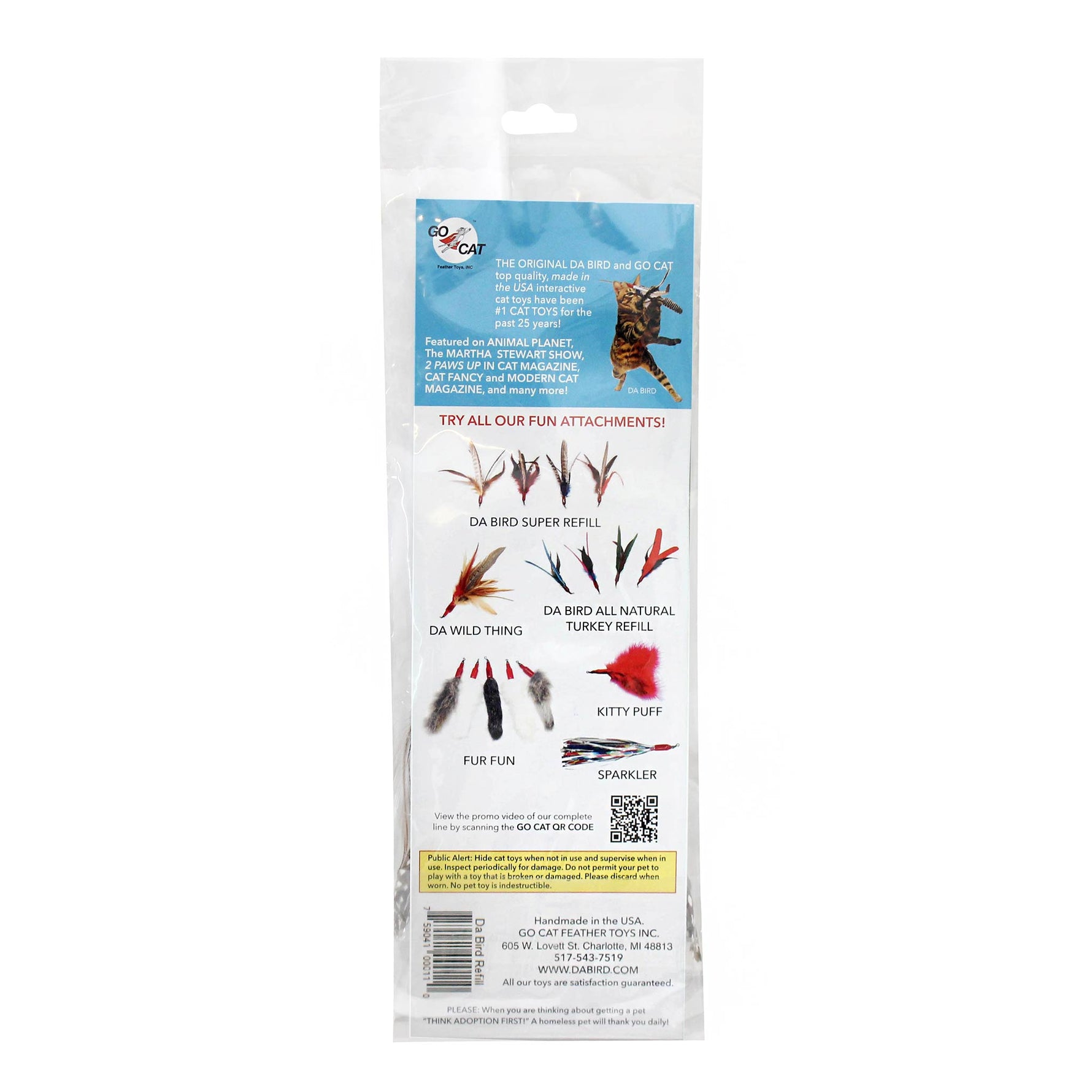 Go Cat Da Bird Replacement Feathers