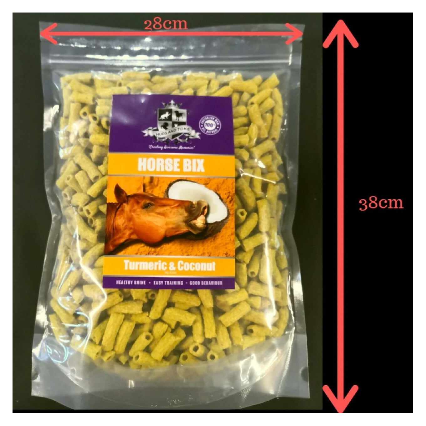 Huds & Toke Turmeric and Coconut Horse Bix Horse Treats 1kg