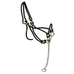Rope Cattle Halter With Chain - Coloured Rope