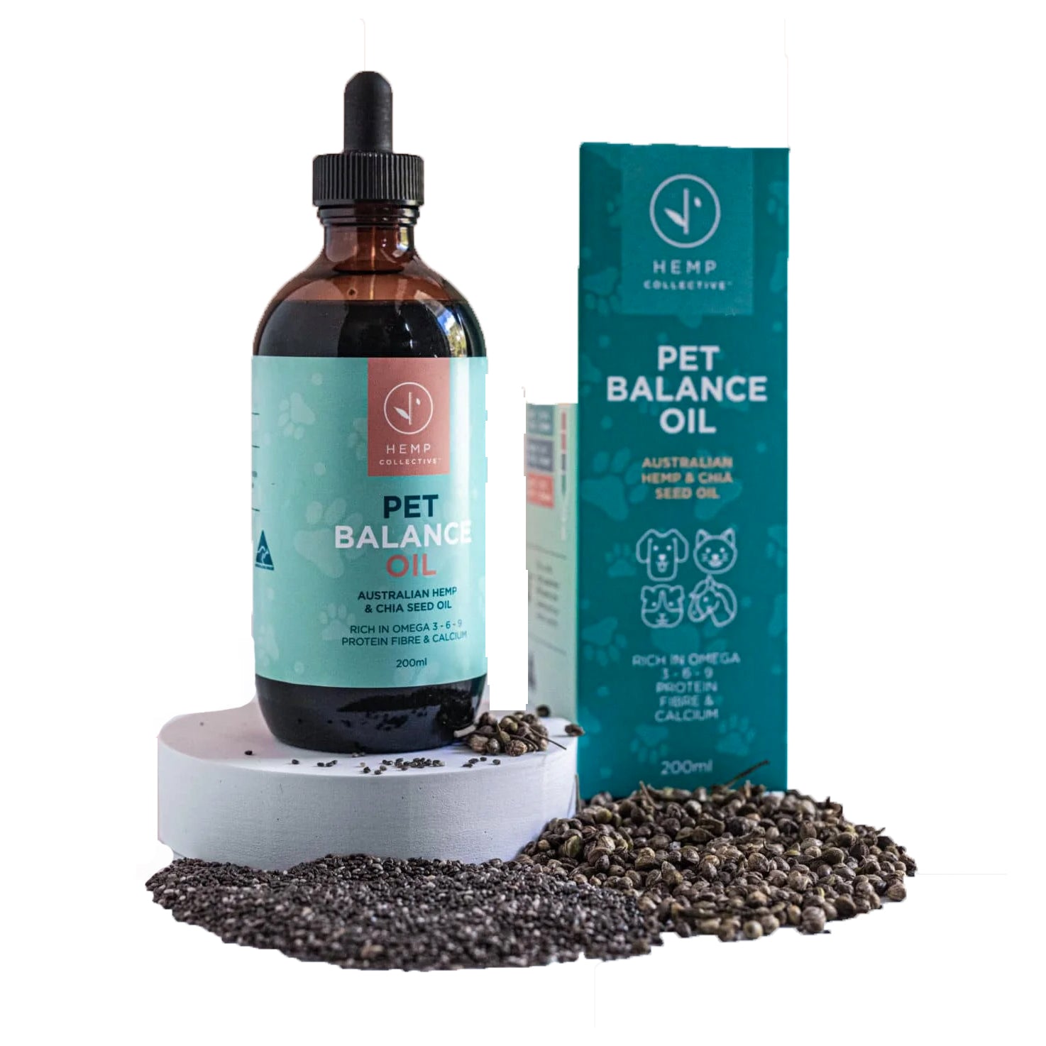 Hemp Collective Pet Balance Oil - Hemp & Chia Seed Oil