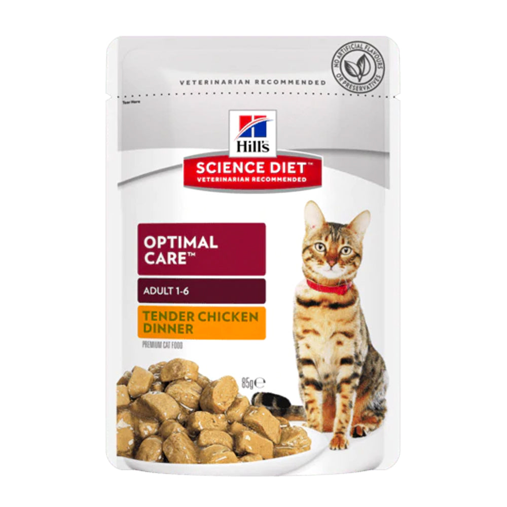 Hill&#39;s Science Diet Feline Adult 1-6 years Tender Chicken Dinner 85g x 12