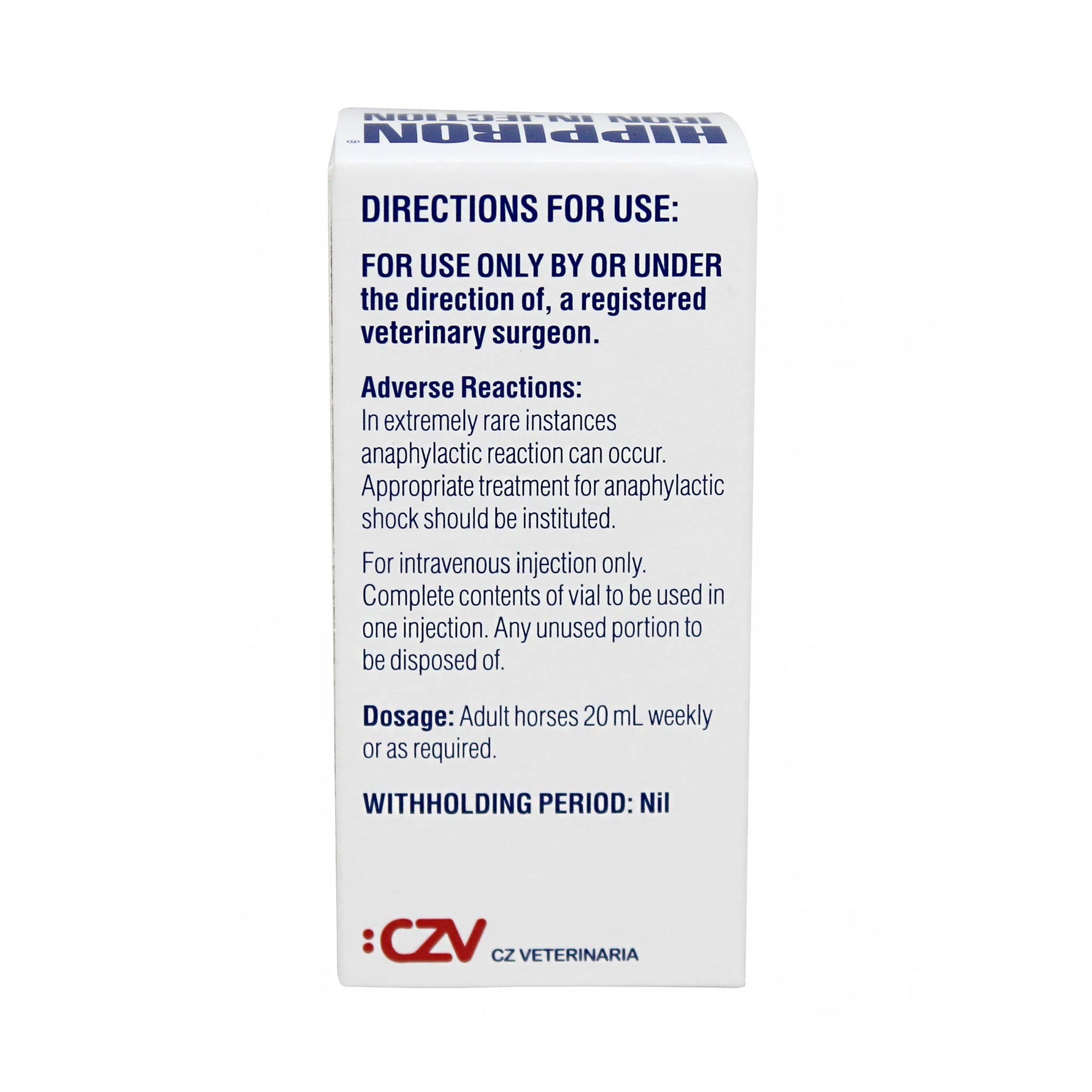 Hippiron Iron Injection 20ml