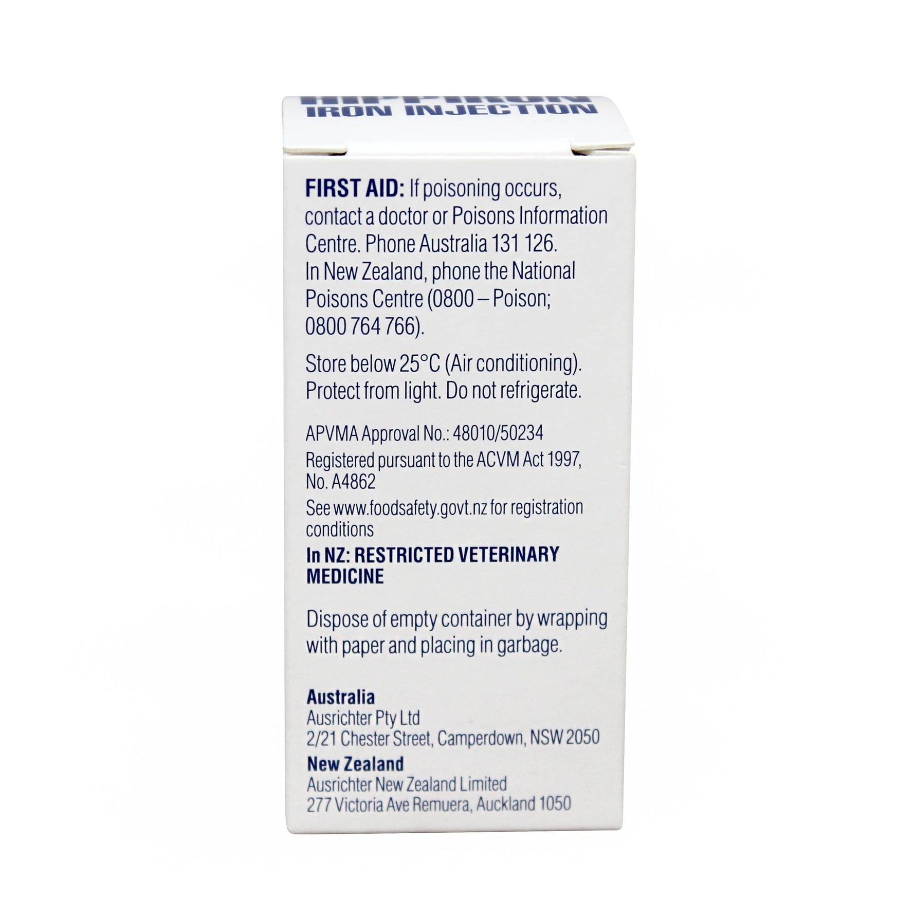 Hippiron Iron Injection 20ml