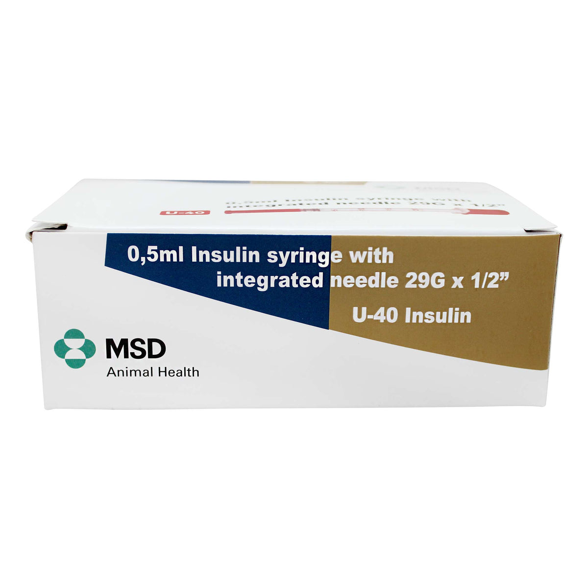 MSD Caninsulin Insulin Syringes - 0.5mL 40IU - Box of 30