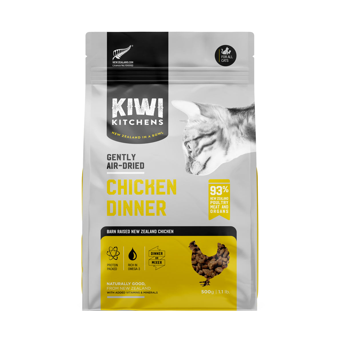 Kiwi Kitchens Air Dried Chicken Dinner Dry Cat Food