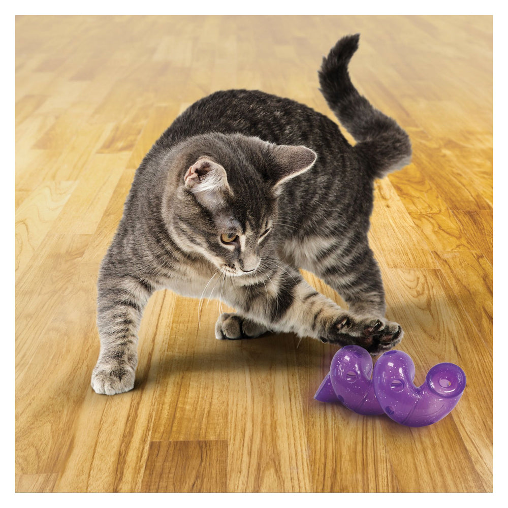 KONG Bat-A-Bout Spiral Glow in the Dark Cat Toy