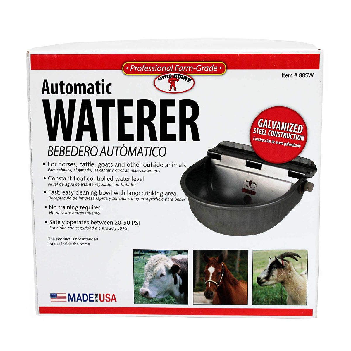 Little Giant Galvanised Steel Automatic Waterer
