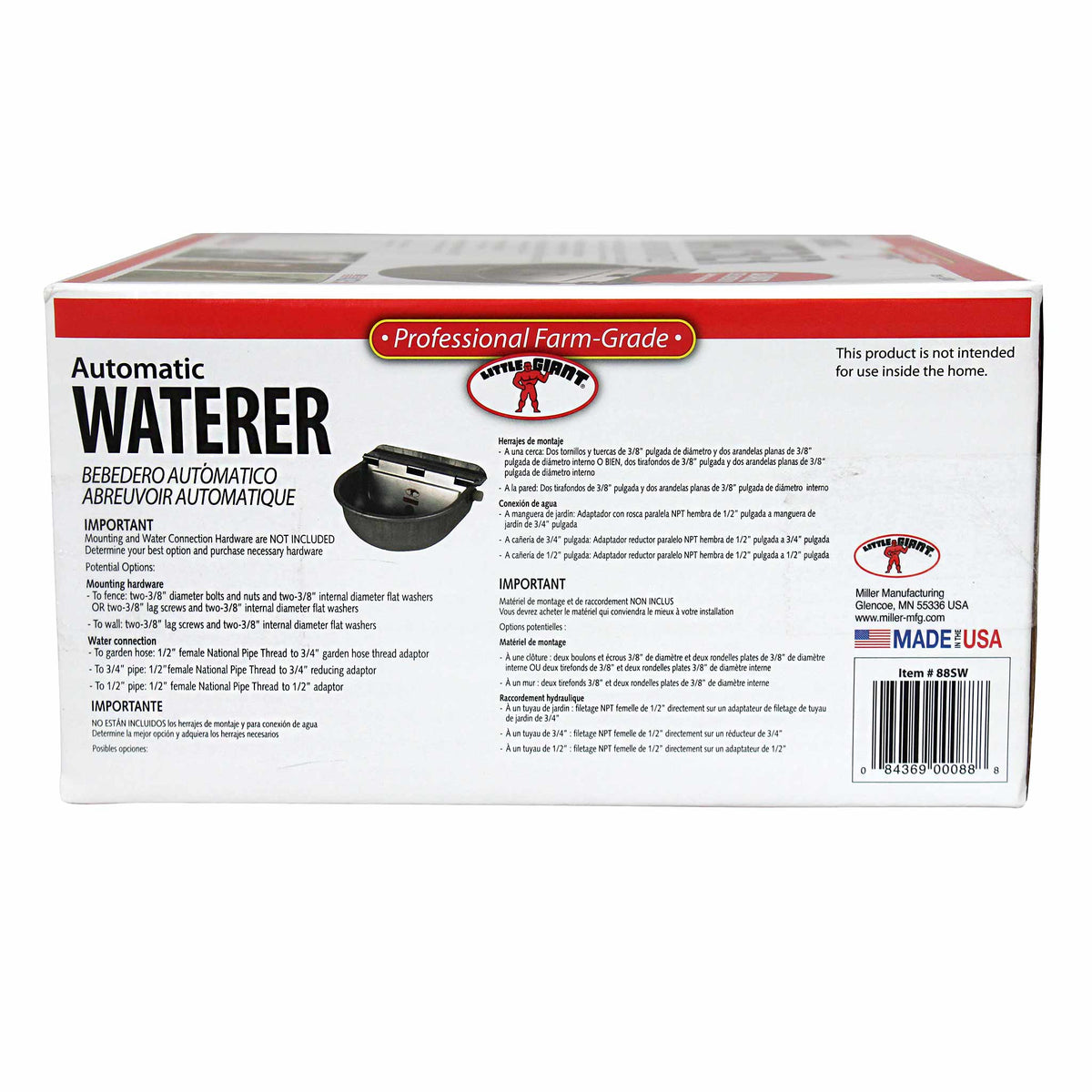 Little Giant Galvanised Steel Automatic Waterer