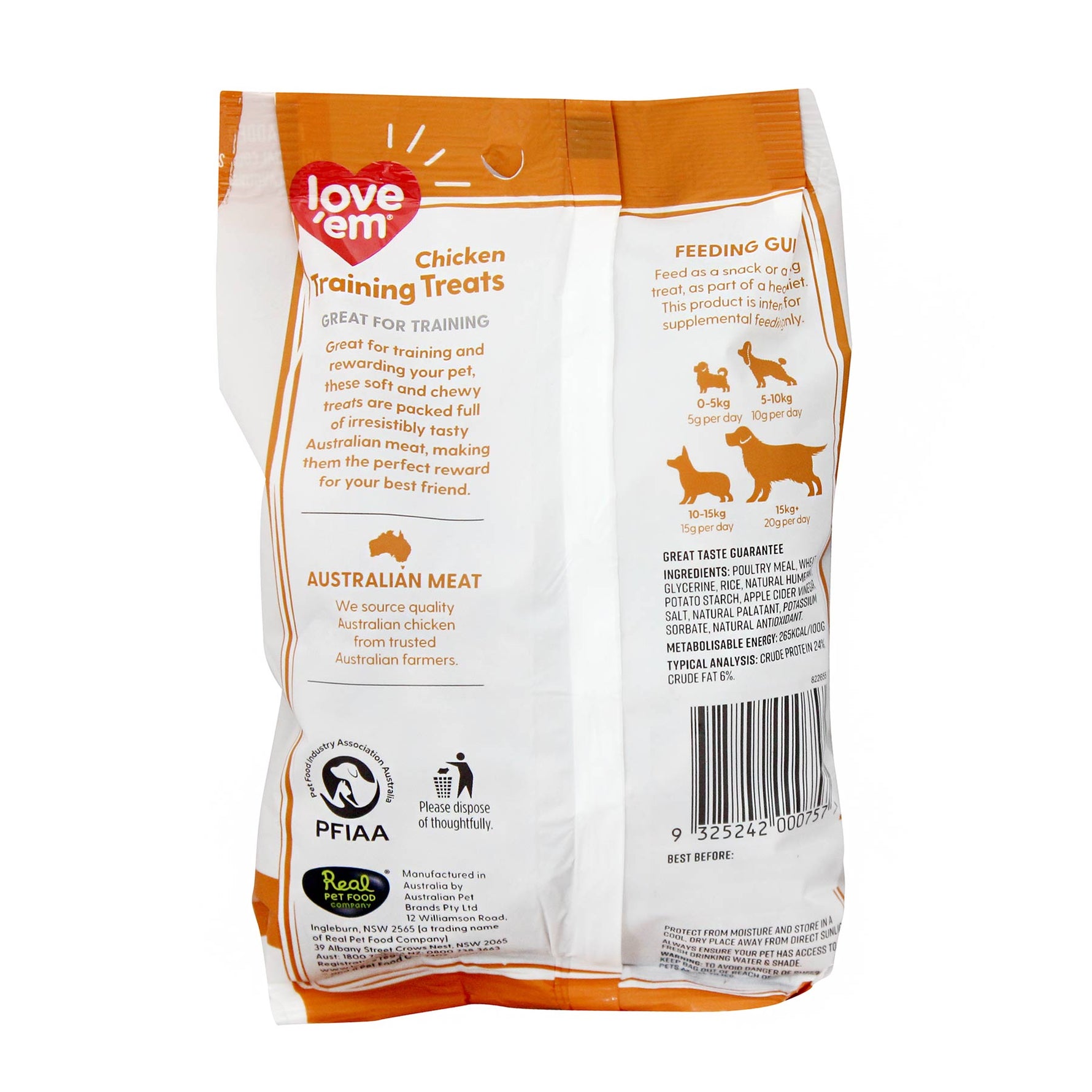 Love'em Chicken Training Treats 200g