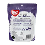 Love'em Air Dried Lamb Liver Treats 200g