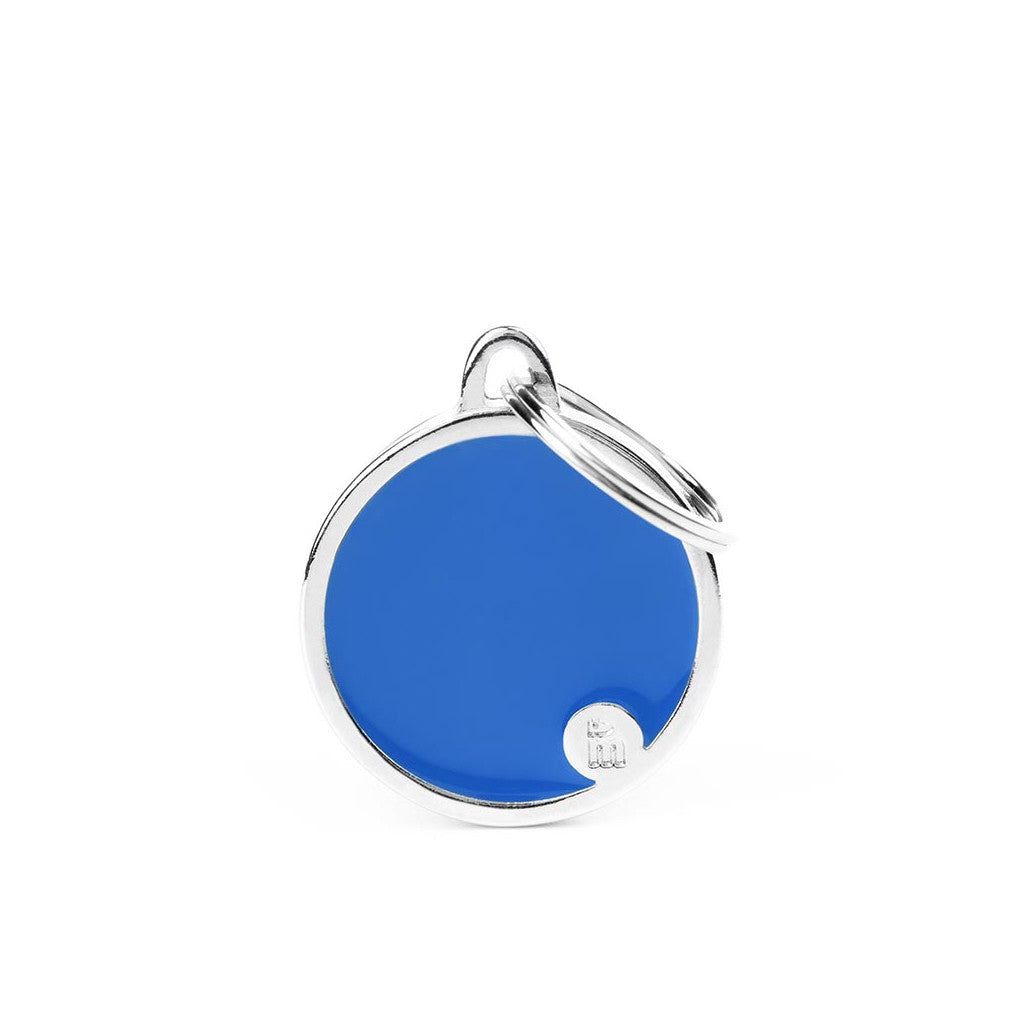 My Family Basic Handmade Circle Pet ID Tag - Small