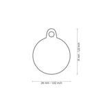 My Family Rainbow Circle Pet ID Tag - Small