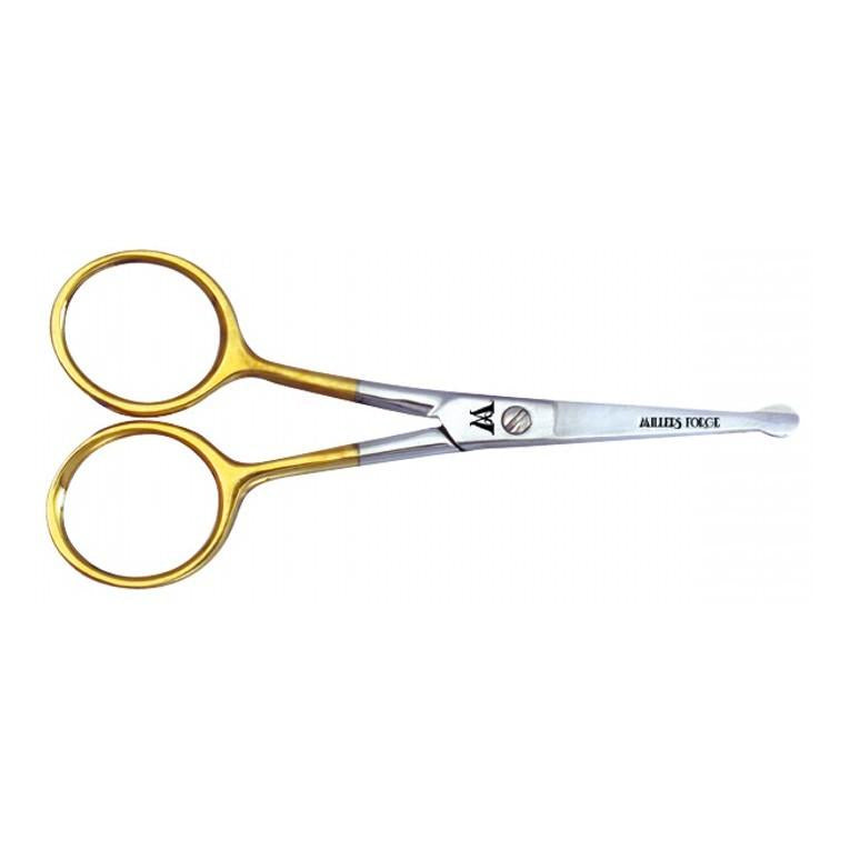Millers Forge Stainless Shears Ear/Nose w/Round Tip 10cm